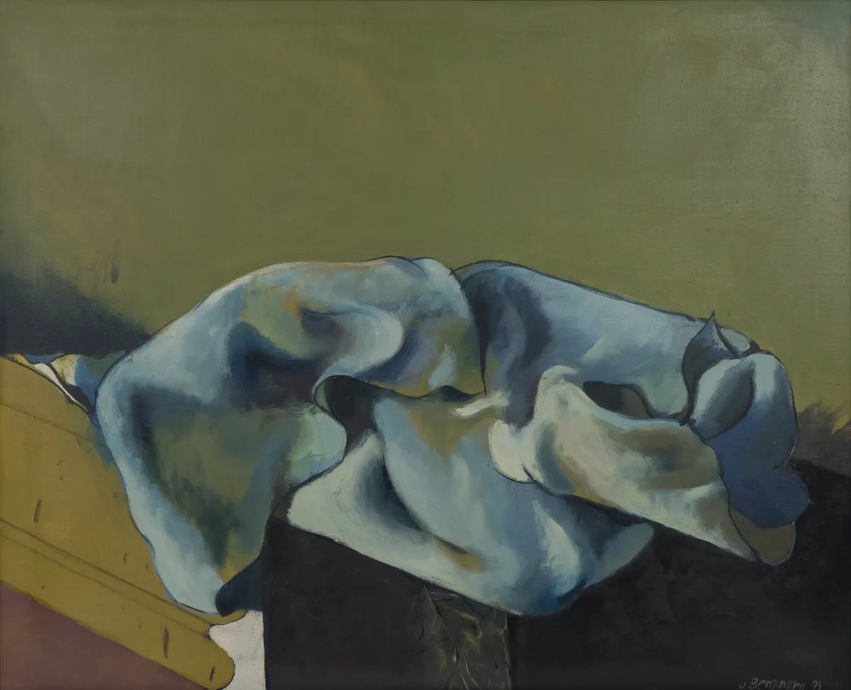 GB-M1144 – Bergmann Bergmann: Blaues Tuch, 1973