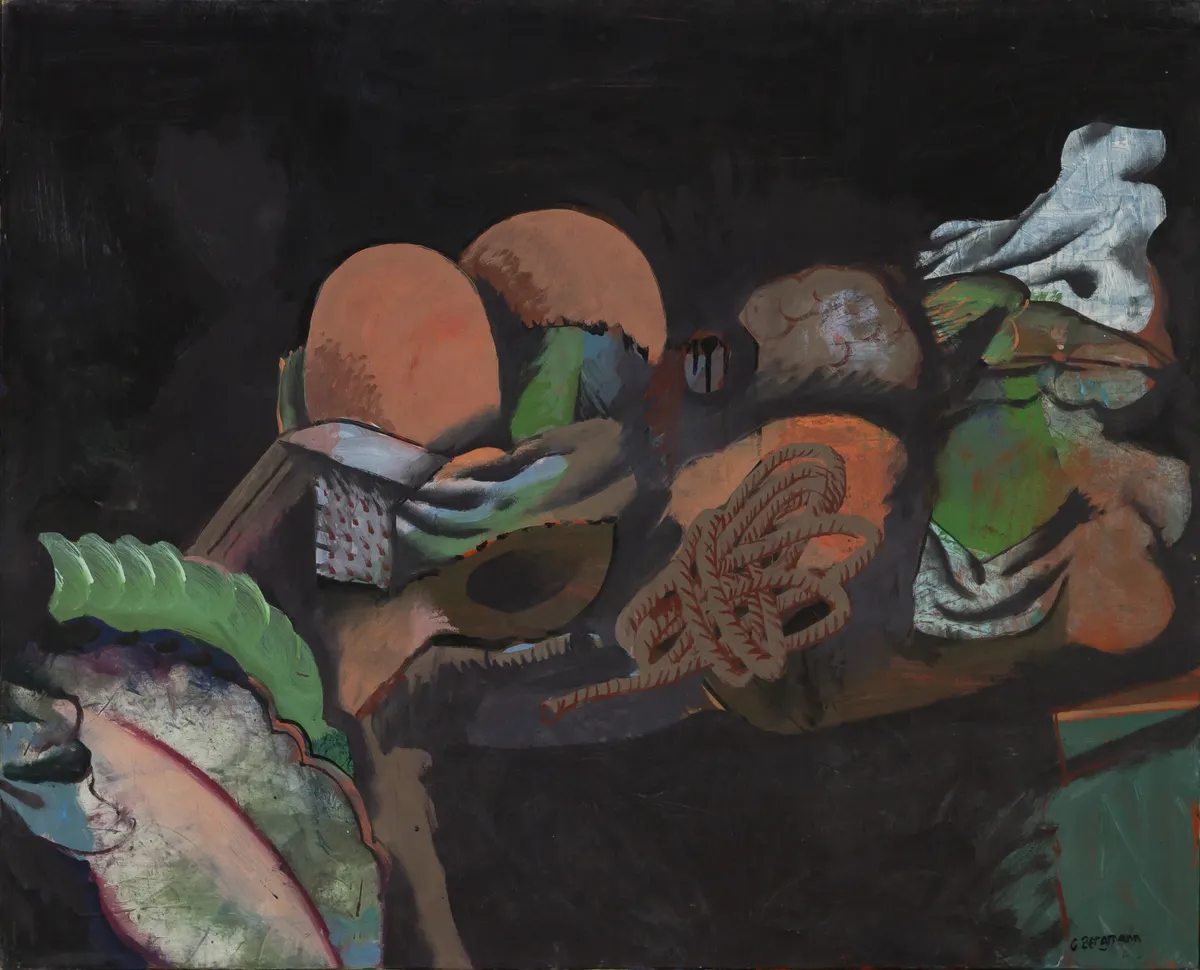 GB-M1026 – Bergmann Bergmann: Stilleben mit Seil, 1975