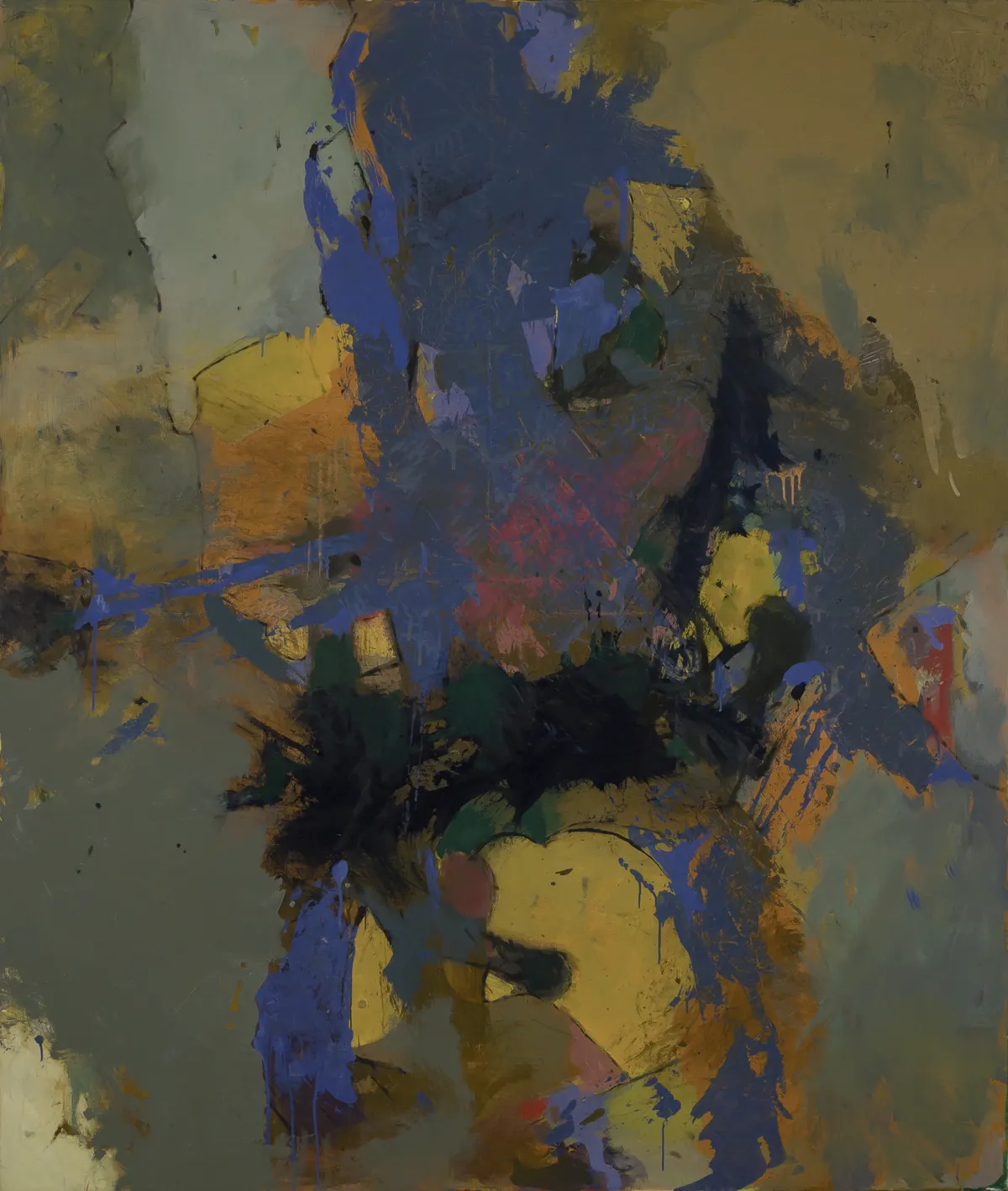 GB-M1067 – Bergmann Bergmann: Blau tanzt übers Bild, 2005